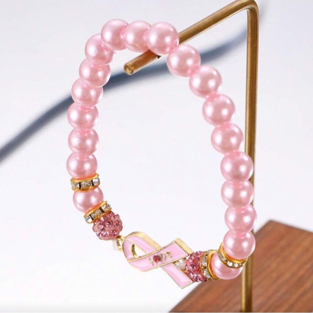 Breast Cancer Awareness 5 in 1 Bracelet Set - Picture 8 of 10
